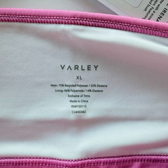NWT Varley Let's Move Irena Cross Back Strappy Sports Bra in Super Pink Size XL - Picture 9 of 12